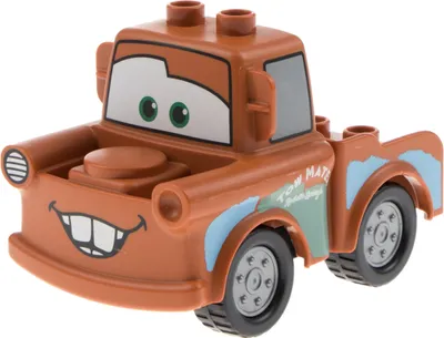Produktbild von 1x Lego Duplo Fahrzeug Pixar Cars Hook dunkel orange Auto crs019 88764pb02