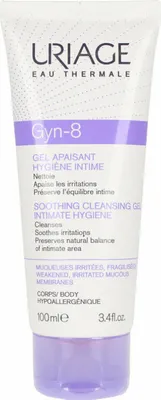 Produktbild von Uriage Gyn-8, Intim-Gel, Weiblich, 100 ml, Tube, AQUA (WATER, EAU) ● SODIUM LAURETH SULFATE ● SODIUM CHLORIDE ● SODIUM COCOAMPHOACETATE ●..., Seife