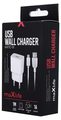 Image de MaXlife OEM001540, intérieur, CA, 1 A, 1 m, blanc