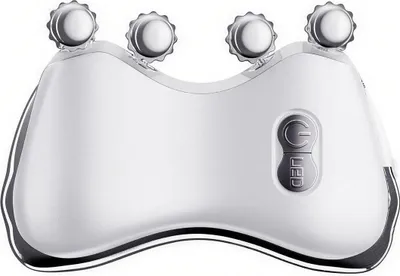 Produktbild von 3D EMS Gesichtsmassagegerät mit Wärmefunktion, LED Lichttherapie, Vibrationsmassage, Mikrostrom Roller für Gesicht & Körper