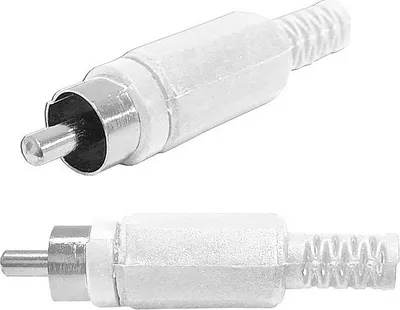 Obrázok produktu pre Vidlica RCA plast biela RCA18