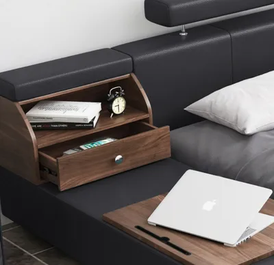 Produktbild von Betten Moderne Hotel Multifunktion Doppel Luxus Design Bett Polster