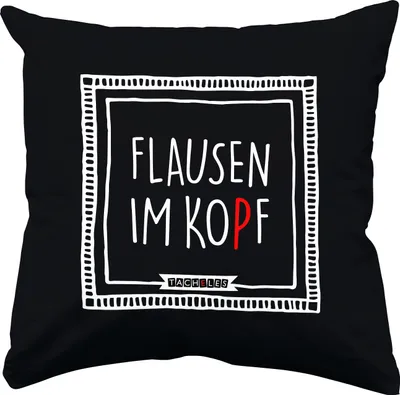 Produktbild von Kissen Flausen im Kopf - Tacheles