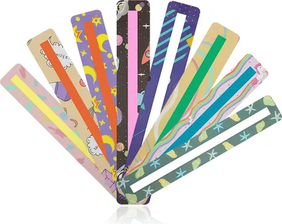 Produktbild von Leselineal Lesehilfe Kinder GefüHrte Lesestreifen, 8 Stück Lesehilfe Kinder Werkzeug, Buntes Lesezeichen, Kinder Lesezeichen, Kinder Kinder Lehrer Lehrmittel,  für Lehre und Lesehilfe.
