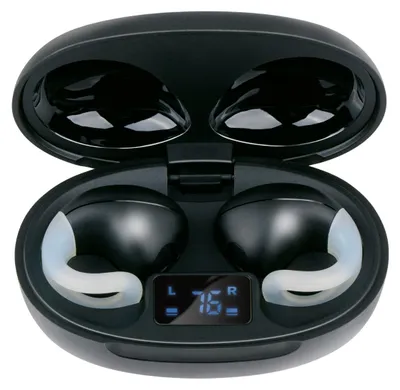 Produktbild von Grundig Wireless Earbuds Bluetooth – Kabellose Ohrhörer mit LED-Anzeige und Ladeetui – In-Ear mit OWS-Technologie und USB-C-Ladegerät – Schwarz