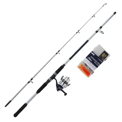 Produktbild von Shakespeare Salt Cod Crusher 8ft 30-120g 2pcs Angelset Angelcombo Ready To Fish