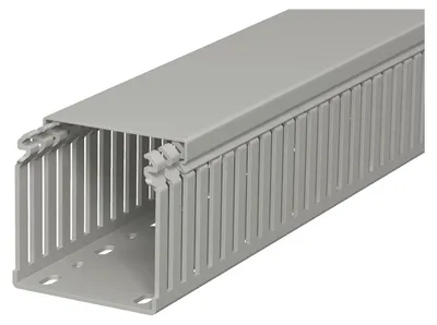 Produktbild von OBO LKV 75075 Verdrahtungskanal ** 75x75x2000 PVC steingrau RAL7030 6178