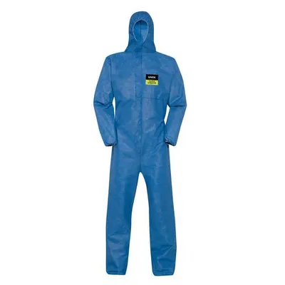 Produktbild von Uvex 5/6 Air Chemikalien Schutzanzug Blauer Einweg Overall Partikeldicht Größe L