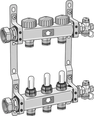 Produktbild von KE Kelit KMP590D, KELOX-PROTEC, FB Regel-Steckverteiler, 9, L: 575 mm, 1 Stk.