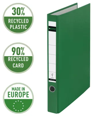 Produktbild von Leitz Ringordner A4 3,5 cm Rückenbreite Grün PP-laminiert 10140055