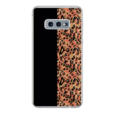 Produktbild von MuchoWow® Handyhülle Schutzhülle Hülle für Samsung Galaxy S10e Pantherdruck - Gold - Schwarz Silikon Softcase Handy Hülle - Handy