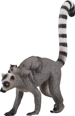 Zdjęcie produktu dla Mojo Fun Lemur with Baby, 3 lat(a), Wildlife, Czarny, Biały, Szary, Polichlorek winylu (PVC)