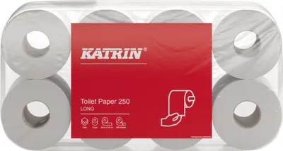 Immagine prodotto di Katrin Toilettenpapier 250 104872 3-lagig weiß 8 Rl./Pack.