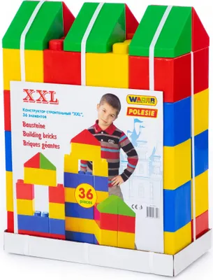 Zdjęcie produktu dla Wader-Polesie 37527 Klocki budowniczy 36el XXL