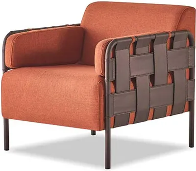 Produktbild von Komplett 3-Sitzer 2-Sitzer Sessel Sofa-Set Orange Sofagarnituren Sofas