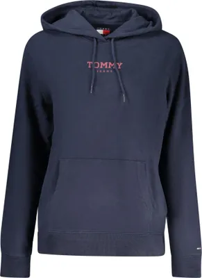 Produktbild von Damen Kapuzenpullover Blau - Nachhaltig & Stylisch mit Logo-Druck