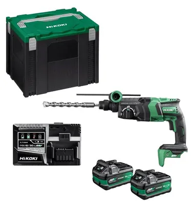 Produktbild von Hikoki DH36DPE WRZ, SDS Plus, Schwarz, Grün, Bürstenloser Motor, 2,8 cm, 4300 RPM, 3,2 J