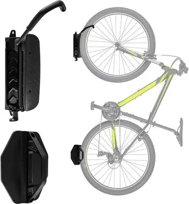 Produktbild von Famanu Fahrradwandhalterung drehbar für MTB und Rennrad - platzsparend und stabil