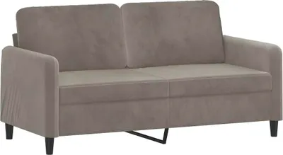 Obrázek produktu pro pohovka pro 2 osoby vidaXL Light Grey 140 cm Velvet