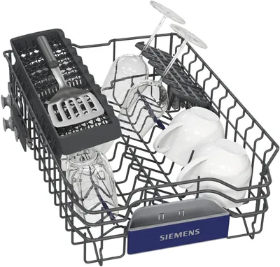 Produktbild von Siemens iQ300 SR53ES01LD, Halb integriert, Single (45 cm breit), Schwarz, Edelstahl, Berührung, 1,75 m, 2,05 m
