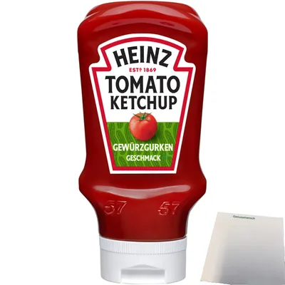 Produktbild von Heinz Tomato Ketchup Gewürzgurken Geschmack (400ml) + usy Block