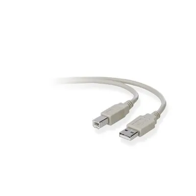 Produktbild von Belkin USB A/B 1.8m, 1,8 m, USB A, USB B, USB 2.0, Männlich/Männlich, Grau