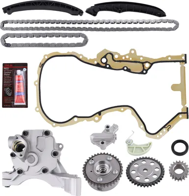 Zdjęcie produktu dla Zestaw łańcucha rozrządu + uszczelka + łańcuch pompy oleju do AUDI SKODA VW 1.4 TSI 03C109571F