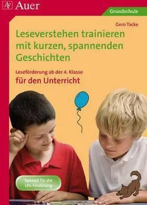 Obrázek produktu pro Leseverstehen trainieren mit kurzen, spannenden Geschichten. Leseförderung ab der 4. Klasse für den Unterricht