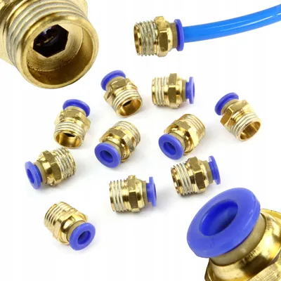 Obrázok produktu pre Sada závitových spojok pre vzduchovú hadicu 1/4" 6 mm 10 ks 40429