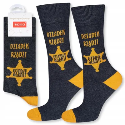 Produktbild von SOXO Herrensocken Opa regiert lustiges Geschenk 40-45