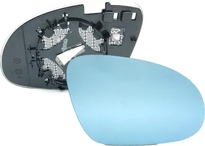 Produktbild von Spiegelglas Spiegel Außenspiegel Rechts Blau passend für VW Golf V VI Variant