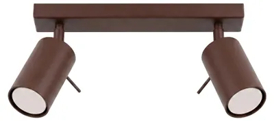 Produktbild von Plafond RING 2 braun 2xGU10 10W Stahl 16x6x30cm Sollux Lighting
