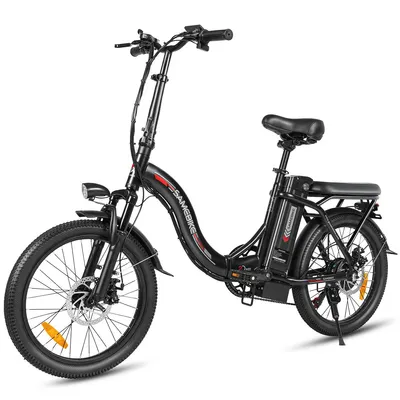 Produktbild von CY20 Elektrofahrrad für den Stadtverkehr, 20-Zoll-Räder, 36V / 12 Ah, mechanische Doppelscheibenbremsen, maximale Traglast 150 kg, schwarz