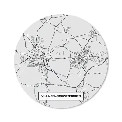 Produktbild von MuchoWow® Mauspad Mousepad Stadtplan - Deutschland - Karte - Villingen-Schwenningen 20x20 cm - Mousepads - Maus Mat - Pad - Mausunterlage - Schreibtischmatte