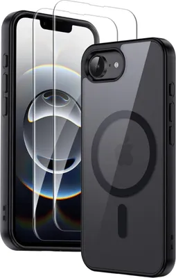 Produktbild von Hülle + 2X Panzerglas für iPhone 16e MagSafe Schutzglas Panzerfolie Silikon Case 9H
