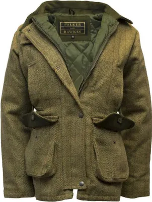 Produktbild von Walker and Hawkes Damen Tweed Jacke Derby Hazelwood – Light Sage 50