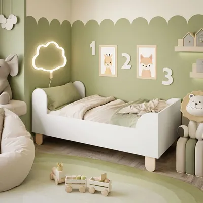 Obrázok produktu pre Detská posteľ BASIC biela 80x200 cm