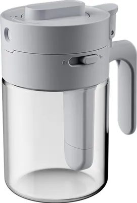 Produktbild von Gewürzglas aus Glas mit Löffel, Verschlussdesign, hitzebeständiger Gewürzbehälter für die Küche, 2-in-1-Vorratsglas mit Löffel für Salz, Zucker, Gewürze
