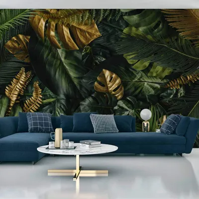 Produktbild von Muralo XXL Vlies FOTOTAPETE TROPISCHE BLaeTTER Pflanzen 3D Effekt (B) 368 cm x (H) 254 cm Tapete Wandtapete WOHNZIMMER SCHLAFZIMMER 4704