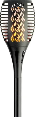 Image de Borne Solaire Effet Feu éclairage Décoratif Solaire Flamme Réaliste - Lumineo