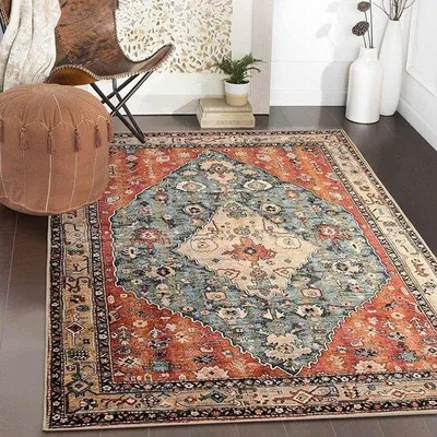 Produktbild von Famanu Vintage Teppich Antislip Boho - 90 x 150 cm
