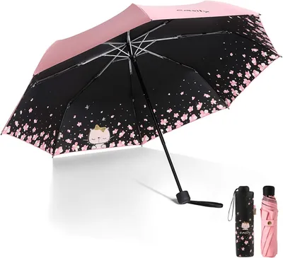 Obrázok produktu pre Skladací dáždnik s UV ochranou, kompaktný, ľahký, ideálny na cesty
