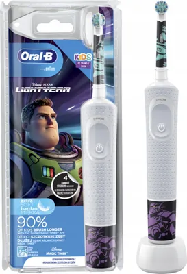 Produktbild von Oral-B | Elektrische Zahnbürste - Vitality 100 Kids Lightyear - Weiß - 2 Reinigungsmodi - Spaß für Kinder