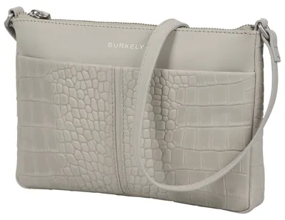 Produktbild von BURKELY Elegante Leder Tasche mit Schulterriemen, geräumigem Hauptfach & 2 Reißverschlussfächern