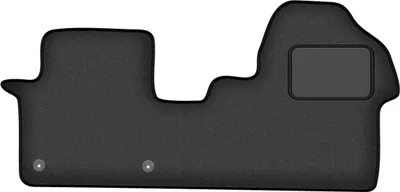 Produktbild von Fahrerfußmatte Velours graphit passend für Fiat Scudo III (2021-, Lieferung) – mit Befestigungen – passgenau
