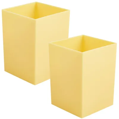 Produktbild von Stiftehalter für Schreibtisch-Organizer, würfelförmiger Stiftehalter, Aufbewahrungsbox für Bürobedarf, 2 Stück, Schreibtischschublade, zylindrisch.
