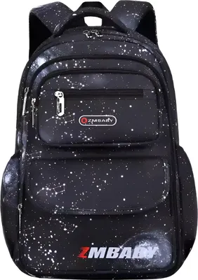 Image de CarryQuest® - Sac à dos scolaire - Imperméable - Léger - 46x30x17 cm - Noir