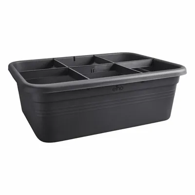 Produktbild von Blumentopf Elho 7,4 x 76 x 26,8 cm Schwarz Kunststoff Quadratisch