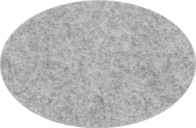 Produktbild von Filz Auflage 33 cm Rund grau - Kreisförmige Filzmatte Einseitig 4mm