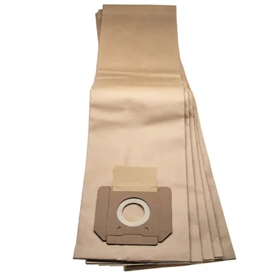 Produktbild von vhbw 5x Staubbeutel Ersatz für Bosch 2607432036 für Staubsauger - 38cm x 20cm braun